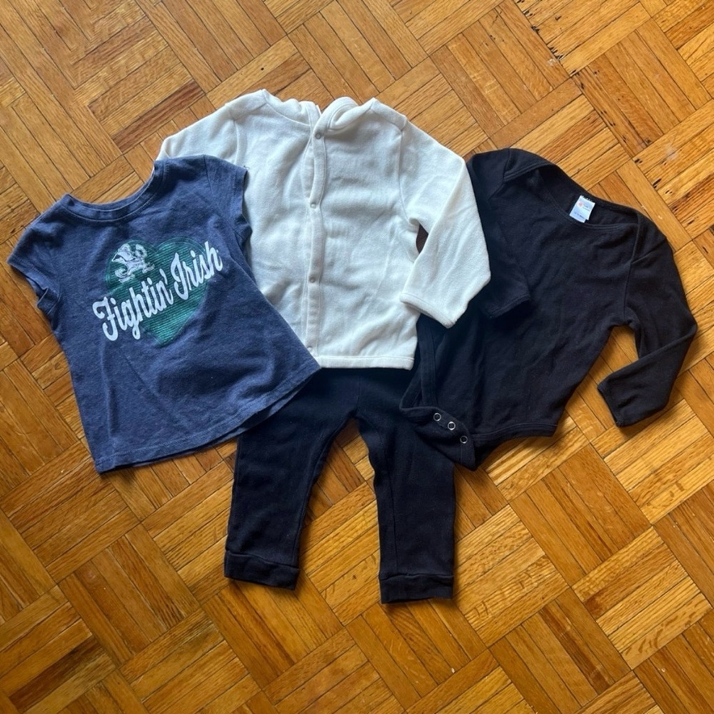 ‼️LAST CHANCE‼️ 4-Piece Baby Clothing Bundle - 12-18M - “Fightin’ Irish”